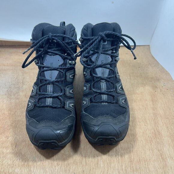 Salomon X Ultra 3 GTX Mens Size 7.5 Black Gore Tex Hiking Boots Shoes 398674 - Picture 2 of 9